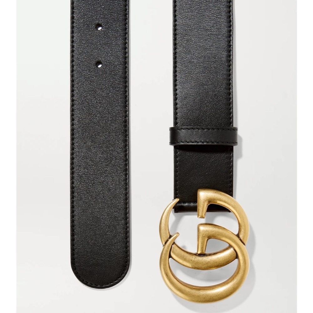 Gucci Black Leather Belt